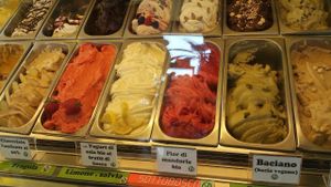 Vegan ice cream  at Pasticceria Da Angelo in Selvazzano Dentro