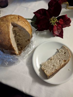Vegan apple cinnamon panettone at Pasticceria Da Angelo in Selvazzano Dentro