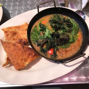 white bean soup at Cafe Miranda in Rockland