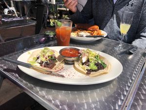 black bean tacos  at Cafe Miranda in Rockland