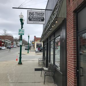 Street sign at 86 This in Ellsworth