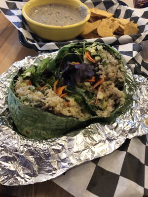 Wrap without feta to make it vegan  at 86 This in Ellsworth