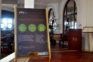 Entrance at The Poya Day Vegan Buffet in Mount Lavinia