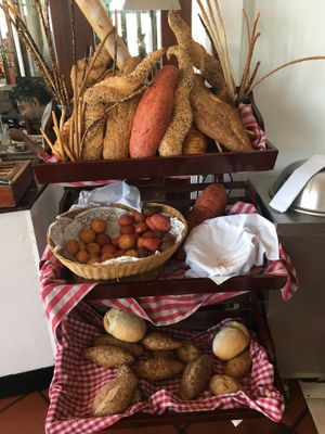 All the bread! at The Poya Day Vegan Buffet in Mount Lavinia