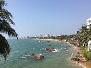 view from outdoor area  at The Poya Day Vegan Buffet in Mount Lavinia