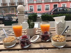 part 1 of vegan brunch   at The Food for Real in Lisbon