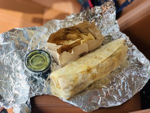 2022.APRIL20- Vegano Breakfast Burrito $13/14wTax.😒 at La Charrita in Santa Clarita