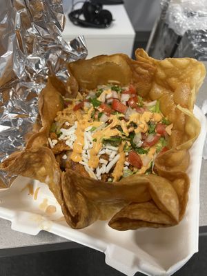 V Tostada Bowl  at La Charrita in Santa Clarita