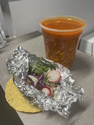 V Pozole to go  at La Charrita in Santa Clarita