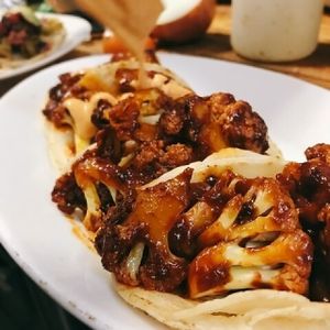 Barbacoa Cauliflower Tacos at La Charrita in Santa Clarita