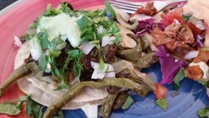 nopales taco a la carte at La Charrita in Santa Clarita