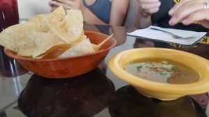 chips and salsa at La Charrita in Santa Clarita