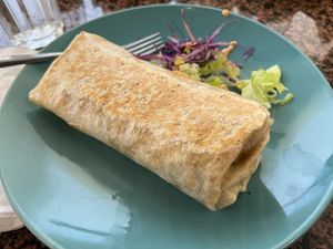 Vegan burrito  at La Charrita in Santa Clarita