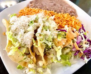 Potato tacos✨🥔   at La Charrita in Santa Clarita