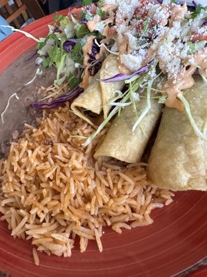 Vegan Flautas  at La Charrita in Santa Clarita