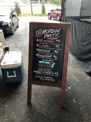 Menu at Hotdog Party - Mobile Cart in Jacksonville