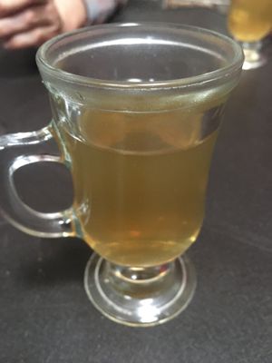 Small aromática with menu of the day at Saudavel in Manizales