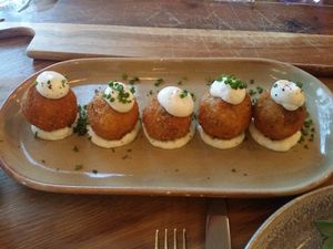Vegan Arancini of the day - $18  at Assaggini in Mornington