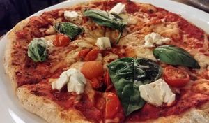 Margarita vegan pizza at Assaggini in Mornington