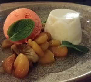 Coconut panacotta at Assaggini in Mornington