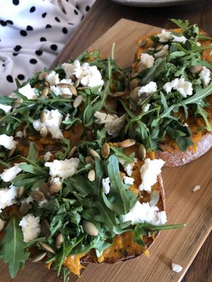Vegan bruschetta at Assaggini in Mornington