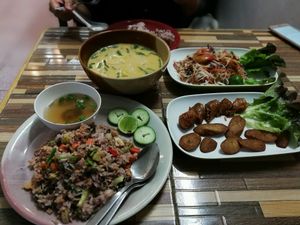 generous portions at Bee Vegan in Chiang Mai