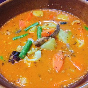 Mussaman curry at Bee Vegan in Chiang Mai