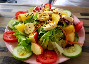 Vegetable & Fruit Salad at Bee Vegan in Chiang Mai