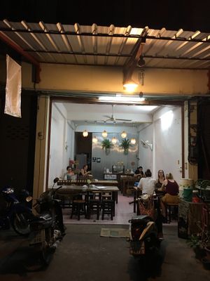 Front of Be Vegan (it's in an alley way) at Bee Vegan in Chiang Mai