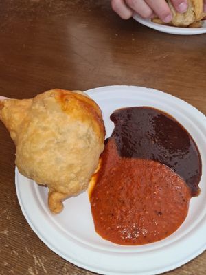 Samosa at Hariprasad Samosa & Curry in Krakow