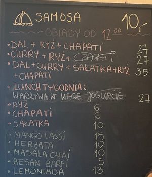 Menu   at Hariprasad Samosa & Curry in Krakow