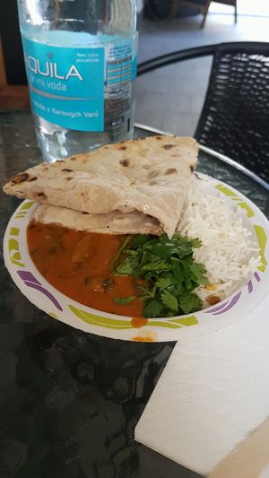 okra curry  at Hariprasad Samosa & Curry in Krakow
