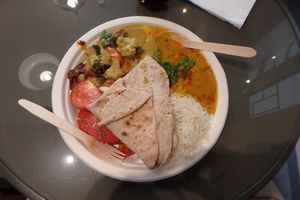 Thali Platter at Hariprasad Samosa & Curry in Krakow