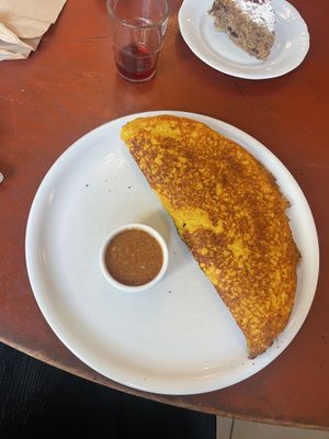 Masala dosa - Pancake with potato filling  at Hariprasad Samosa & Curry in Krakow