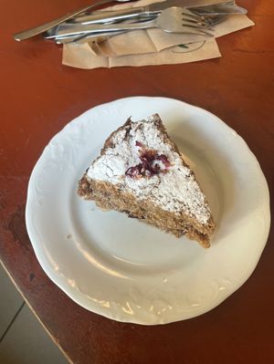 Apple cake  at Hariprasad Samosa & Curry in Krakow