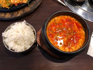 Tofu soup at Red Stone Tofu House in Federal Way