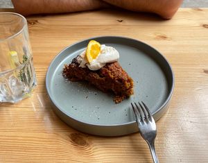 the carrot cake. fluffy and tasty!   at Knol & Kool Bistro & Superet in Ghent