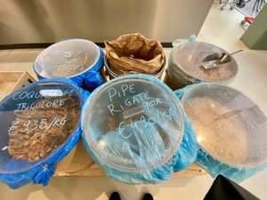 Zero waste pasta  at Knol & Kool Bistro & Superet in Ghent