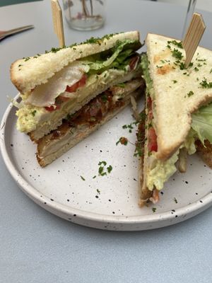 Club sandwich  at Knol & Kool Bistro & Superet in Ghent