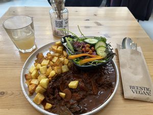Vegan Flemish stew   at Knol & Kool Bistro & Superet in Ghent