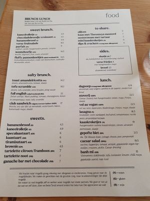 Menu at Knol & Kool Bistro & Superet in Ghent