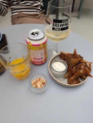 This fried oyster mushroom is seriously good at Knol & Kool Bistro & Superet in Ghent