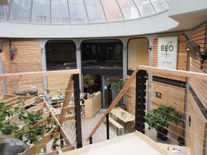 view from the second floor at Knol & Kool Bistro & Superet in Ghent