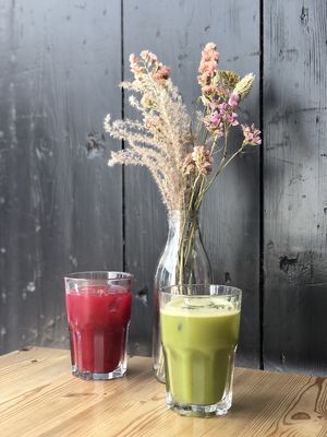 Healthy juices 😍 at Knol & Kool Bistro & Superet in Ghent