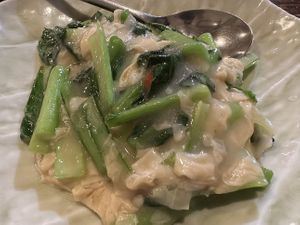 湯葉青菜  at Saizencyuka anzu in Nagoya