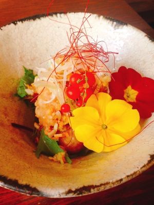 Fried soy meat in special souce at Saizencyuka anzu in Nagoya