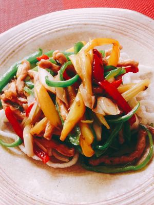 vegan pepper steak at Saizencyuka anzu in Nagoya