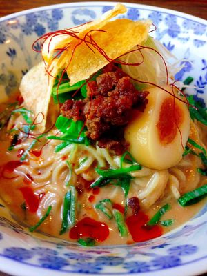 cold vegan TANTANMEN at Saizencyuka anzu in Nagoya