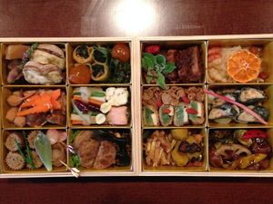 ”OSETI”is japanese new year style. at Saizencyuka anzu in Nagoya