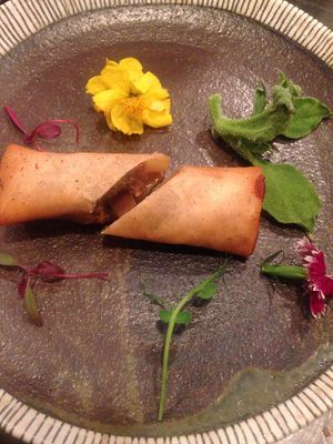 vegan gurutenfree spring roll at Saizencyuka anzu in Nagoya